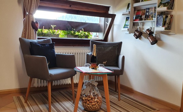 La zona giorno Appartamento in baita Casa Pendola