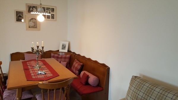 La zona giorno Appartamento in baita Casa Pendola
