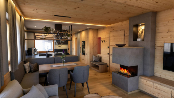The living area Farmhouse apartments Tlisöra