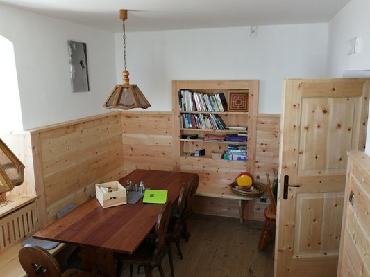 Die Gemeinschaftsräume Berghütte mit Zimmern Corno del Renon / Rittner Horn