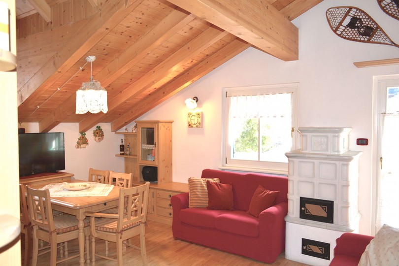 The living area Apartment Casa RosAlpina