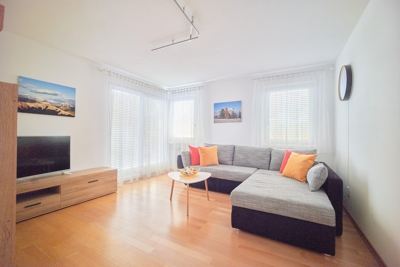 The living area Valdaora Apartments