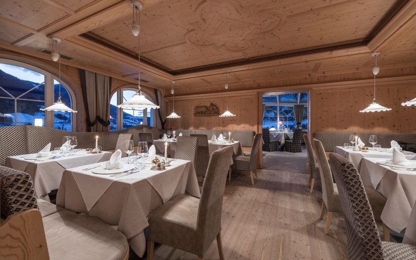 The restaurant Ortisei / St. Ulrich Alpenheim Charming & SPA Hotel