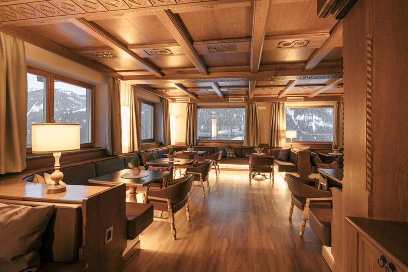 The restaurant Vigo di Fassa Belvedere