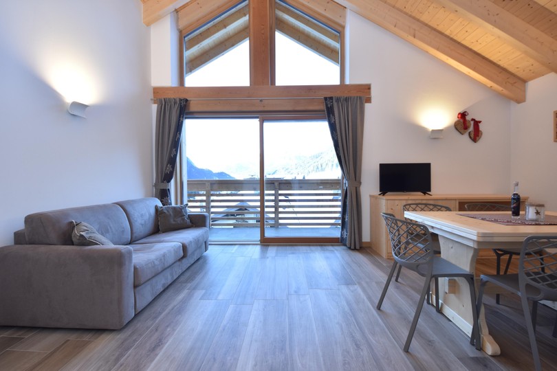 La zona giorno Appartamenti Cesa Moritz