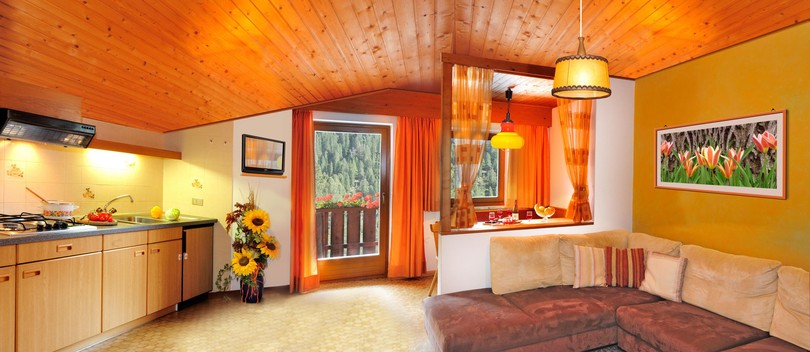 Der Wohnraum Ferienwohnungen auf dem Bauernhof Heiserhof