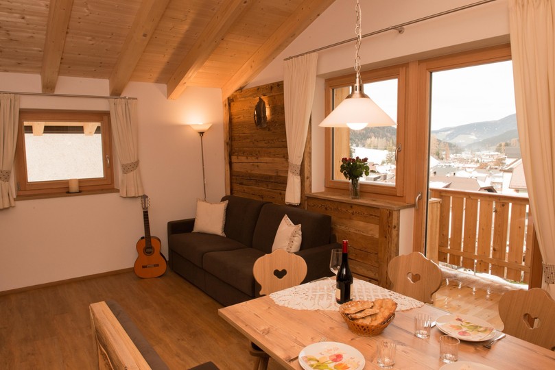 Der Wohnraum Ferienwohnungen Haus Oberpauler