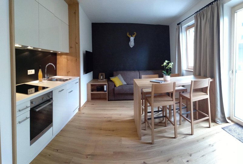 La zona giorno Appartamenti in agriturismo Gapphof