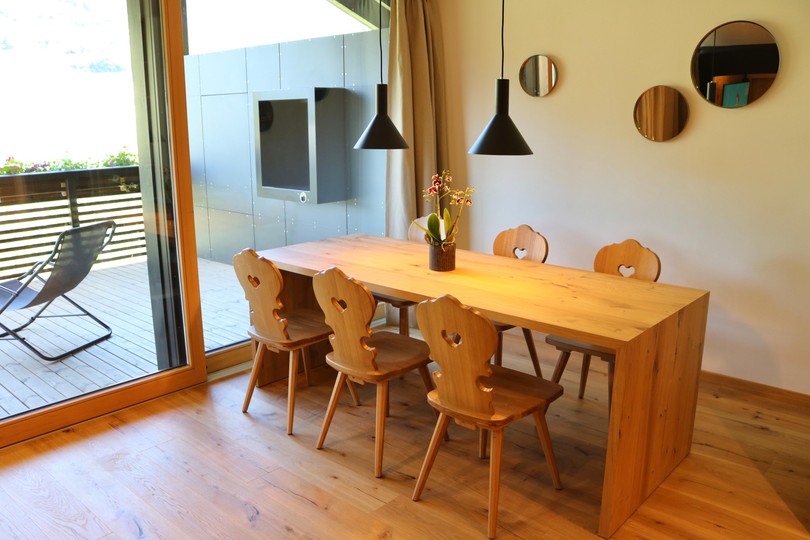 La zona giorno Appartamenti in agriturismo Gapphof