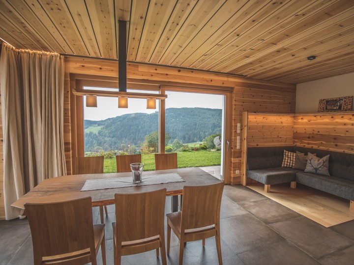 La zona giorno Appartamenti in agriturismo Weberhof