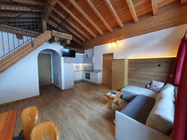 The living area Farmhouse apartments Bruggerhof at Klausberg