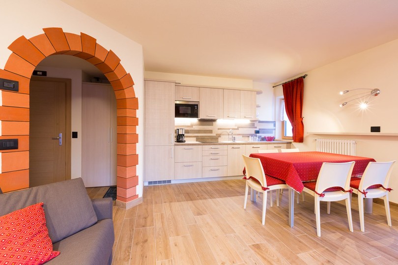 Der Wohnraum Ferienwohnungen Casa Pedretti