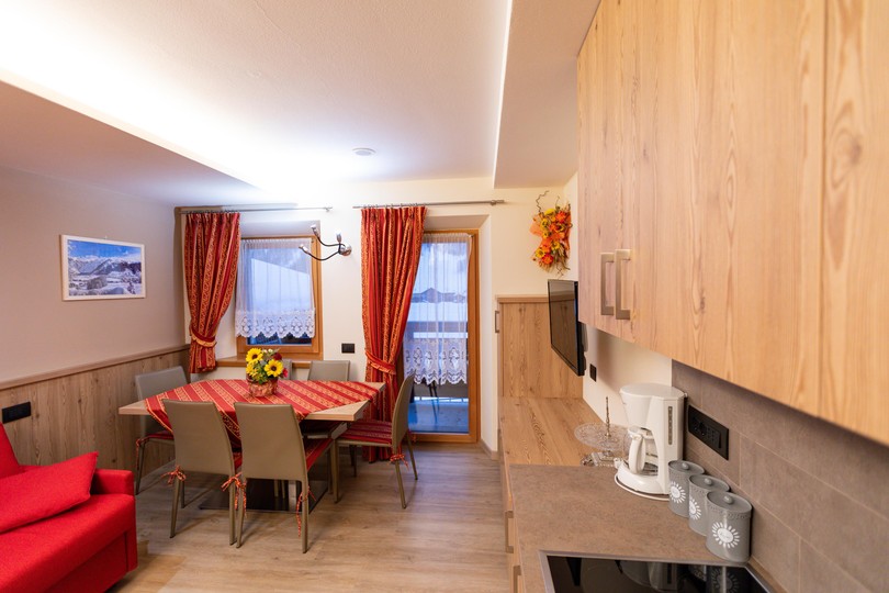 Der Wohnraum Ferienwohnungen Casa Pedretti