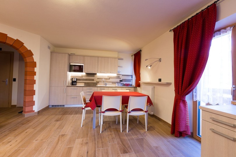 Der Wohnraum Ferienwohnungen Casa Pedretti