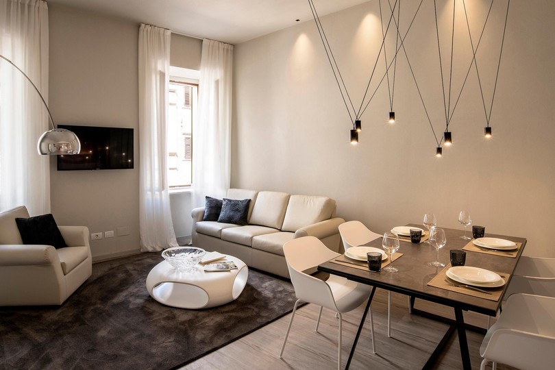 The living area Cinquanta4 Charme Apartment