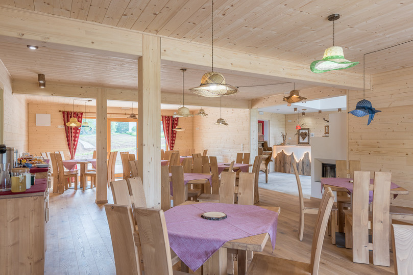 The restaurant Vigo di Fassa Farmhouse B&B EcoGreen Agritur Fiores