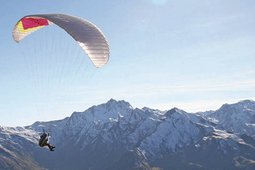 Paraglider and Snowboarder Gabriel Rainer