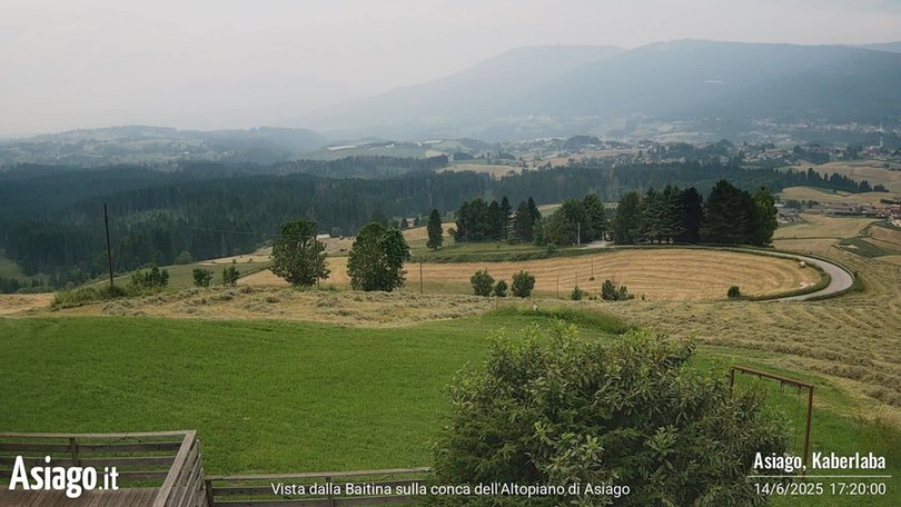 Webcam da Kaberlaba verso l’Altopiano dei Sette Comuni
