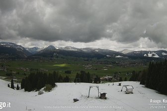 Webcam from Mount Kaberlaba towards Asiago and Camporovere