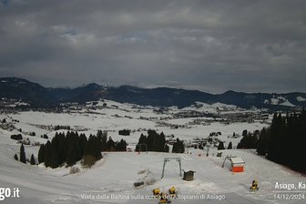 Webcam vom Berg Kaberlaba in Richtung Asiago und Camporovere