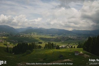 Webcam from Mount Kaberlaba towards Asiago and Camporovere