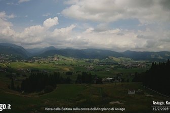 Webcam from Mount Kaberlaba towards Asiago and Camporovere