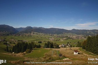 Webcam dal monte Kaberlaba verso Asiago e Camporovere