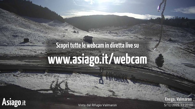 Webcam sulla valle di Valmaron e sul monte Lisser