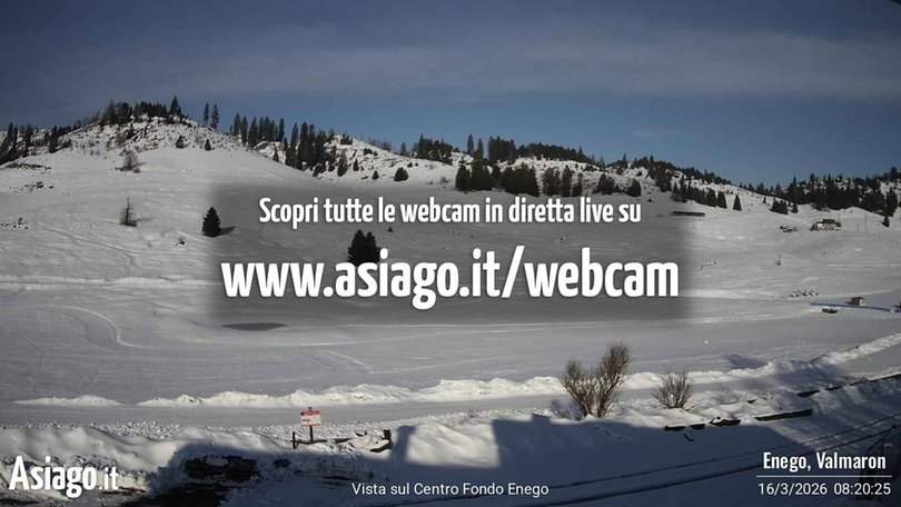 Webcam sul Centro Fondo Enego e Marcesina