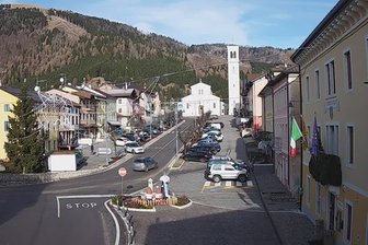 Webcam auf die Piazza di Foza auf der Hochebene von Asiago