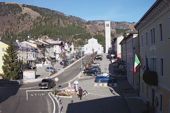 Webcam auf die Piazza di Foza auf der Hochebene von Asiago
