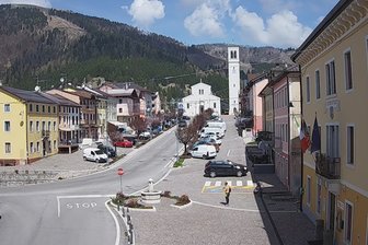 Webcam auf die Piazza di Foza auf der Hochebene von Asiago