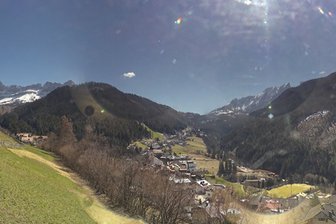 Webcam mit Blick auf das Dorf Welschnofen im Eggental
