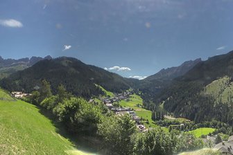 Webcam mit Blick auf das Dorf Welschnofen im Eggental