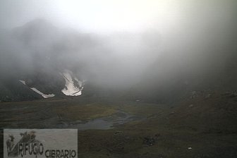 Webcam dal Rifugio Luigi Cibrario sulla conca del Peraciaval