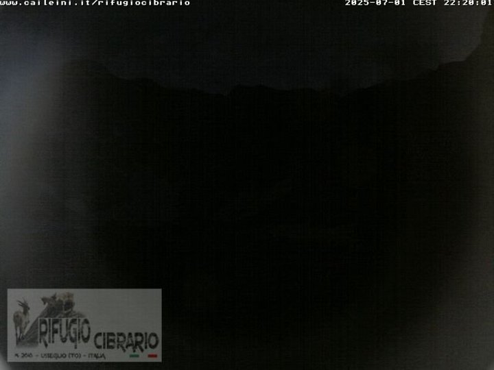 Webcam von der Berghütte Luigi Cibrario auf das Peraciaval-Becken