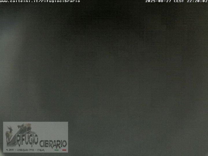 Webcam dal Rifugio Luigi Cibrario sulla conca del Peraciaval