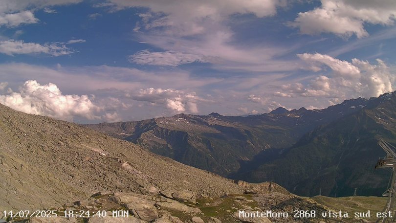 Webcam aus dem Passo del Turlo auf das Quarazza-Tal
