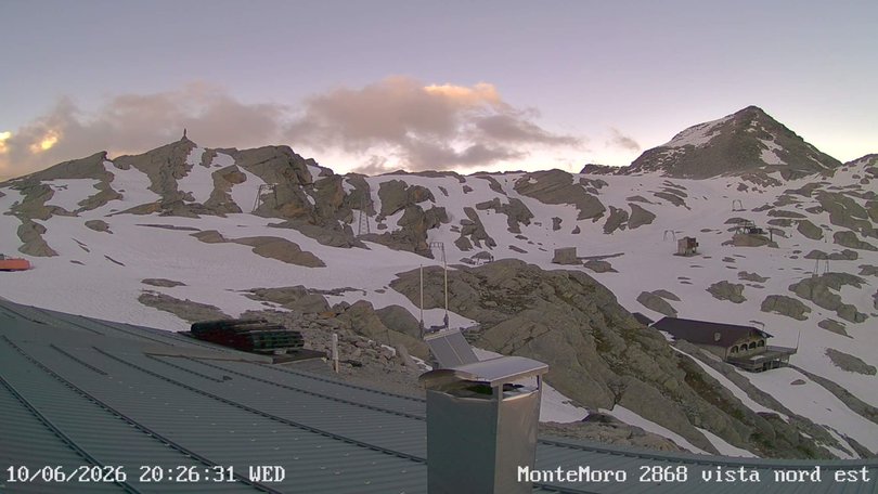Webcam on the Passo del Monte Moro / Monte-Moro-Pass