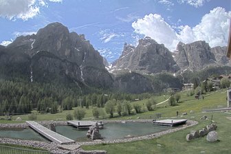 Webcam von Colfosco auf die Sellagruppe