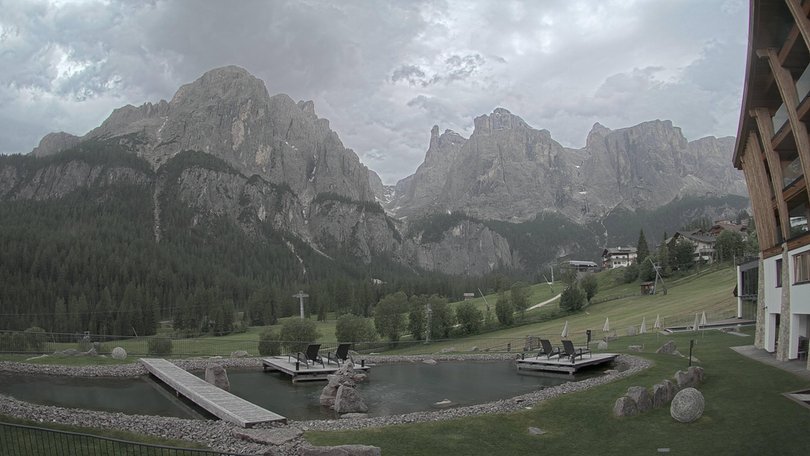 Webcam from Colfosco towards the Sella group