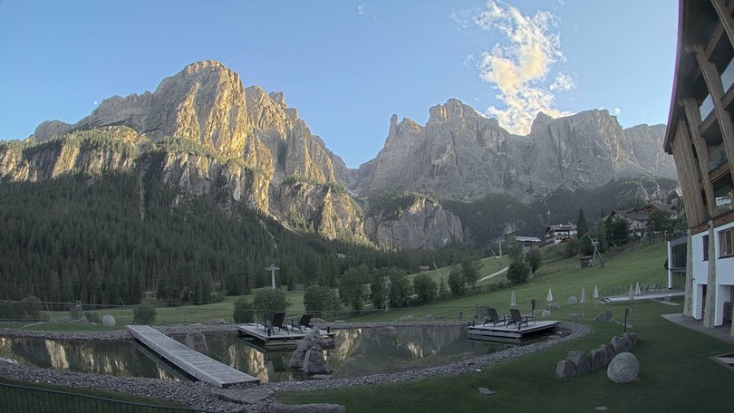Webcam von Colfosco auf die Sellagruppe