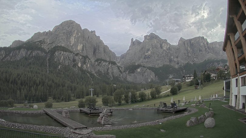 Webcam da Colfosco verso il Gruppo del Sella