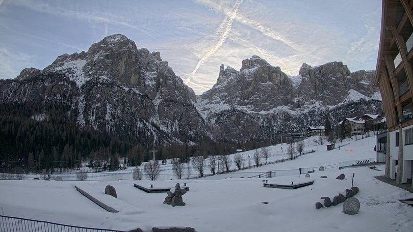 Webcam da Colfosco verso il Gruppo del Sella