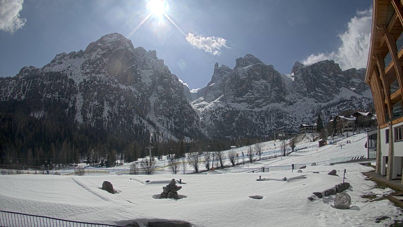 Webcam da Colfosco verso il Gruppo del Sella