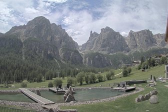 Webcam from Colfosco towards the Sella group