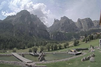 Webcam from Colfosco towards the Sella group