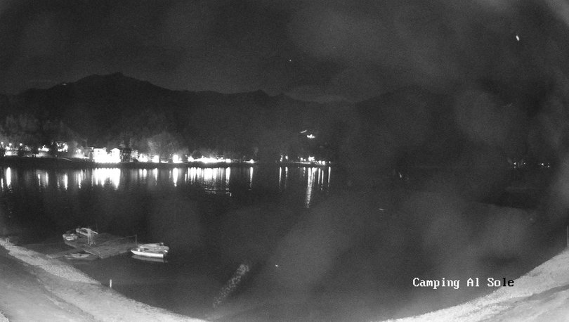 Webcam sul lago di Ledro dal Camping al Sole