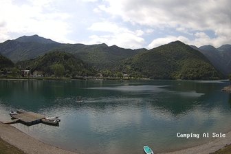 Webcam sul lago di Ledro dal Camping al Sole