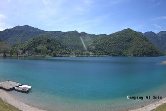 Webcam auf den Ledrosee vom Camping al Sole aus
